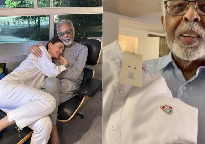 Gilberto Gil curte momentos de descanso e ganha presente especial de Xamã
