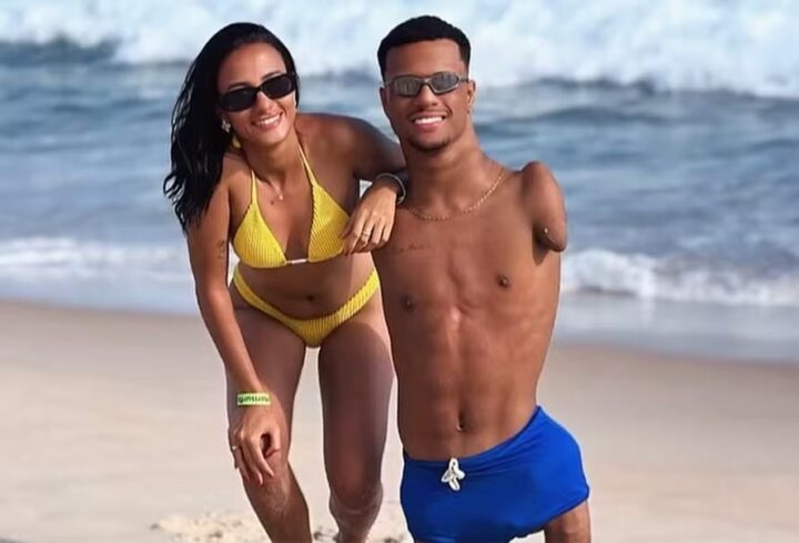 Campeão paralímpico Gabrielzinho e namorada se declaram na web: ‘Te amo’