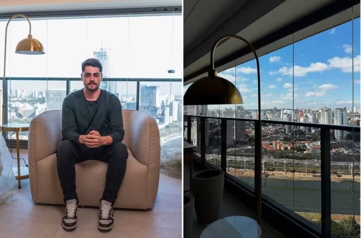 Aos 23 anos, filho cantor de Chitãozinho sai da casa dos pais e mostra novo apartamento em SP