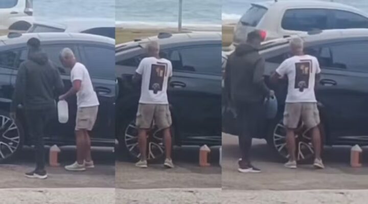 Romário deixa combustível de carrão de R$ 1,5 milhão acabar e enguiça no meio da rua