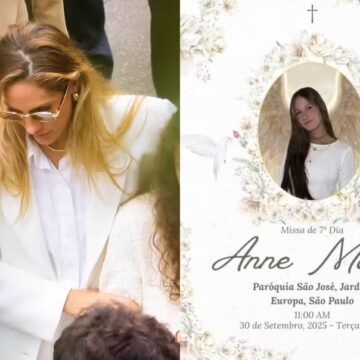 Missa de 7º dia Anne Marie, filha de Schynaider Moura que morreu aos 16 anos, será na próxima terça
