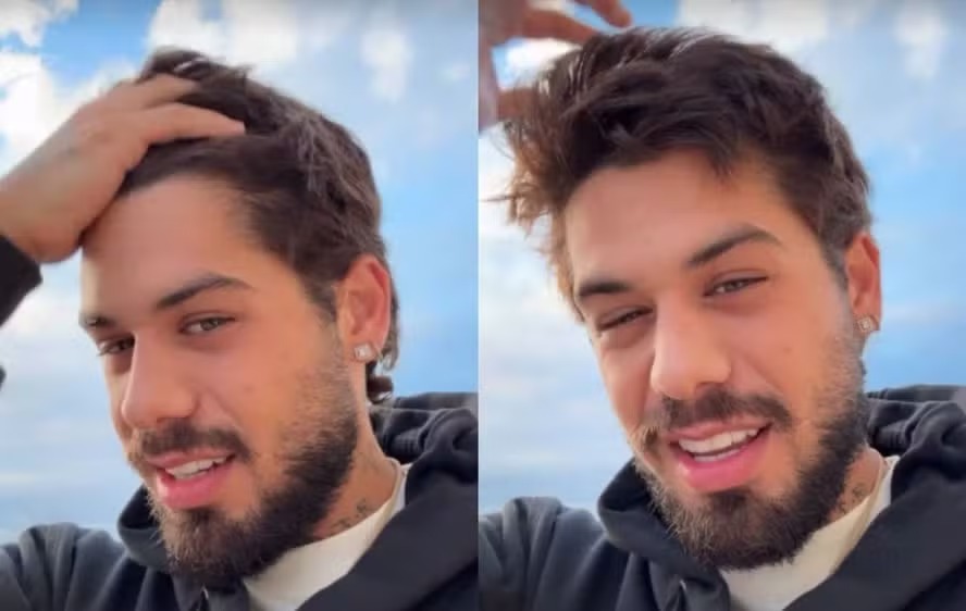 Após promessa, Zé Felipe revela que irá cortar o cabelo: ‘Propósito é propósito’