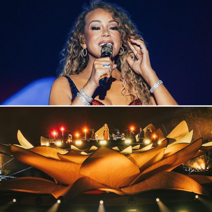 Mariah Carey canta em palco flutuante no Rio Guamá em noite de celebração da Amazônia