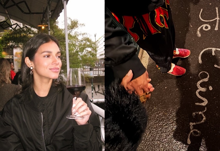 Alane abre álbum de fotos na Europa e mostra intimidade com Fran Gil
