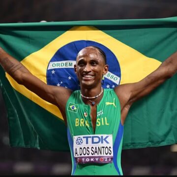 Alison dos Santos conquista a prata nos 400m com barreiras do Mundial de Tóquio