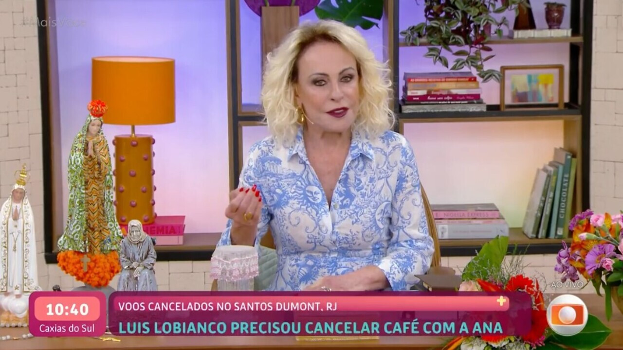 Mais Você sofre desfalque após aeroporto do Rio fechar e Ana Maria Braga reage: ‘Dá trabalho’