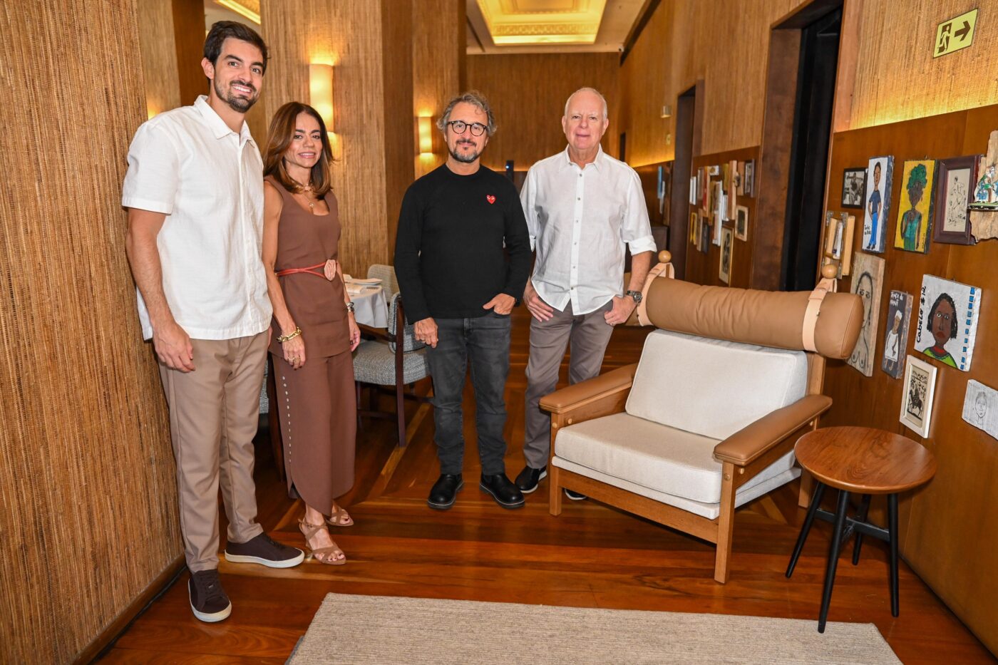 Vitor, Roberta Coelho, Fernando Mendes e Paulo Coelho