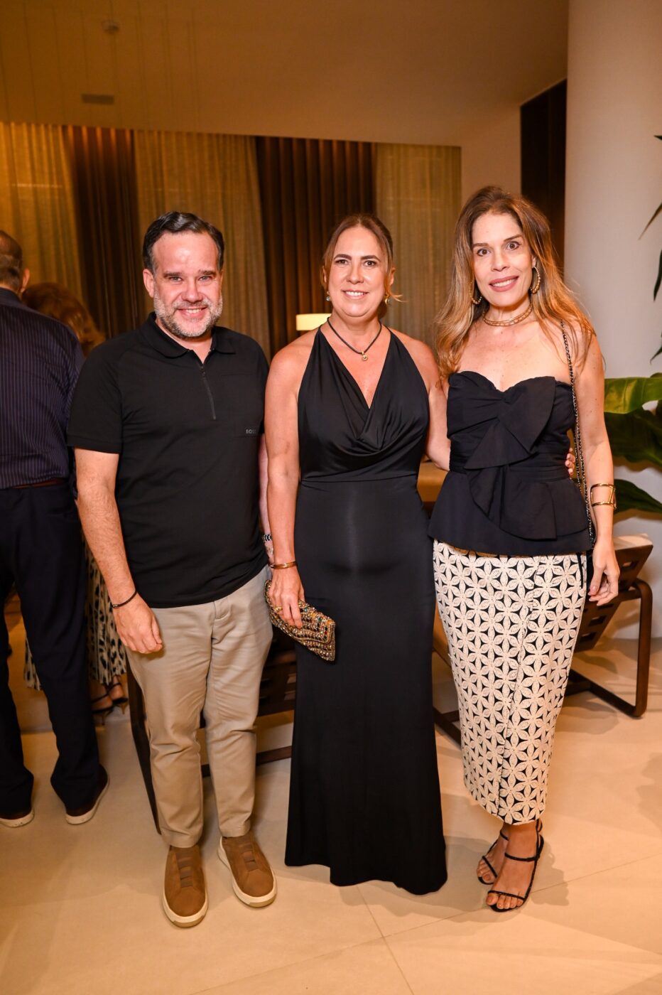 João Rodrigues, Aline Cangussú e Lia Franklin
