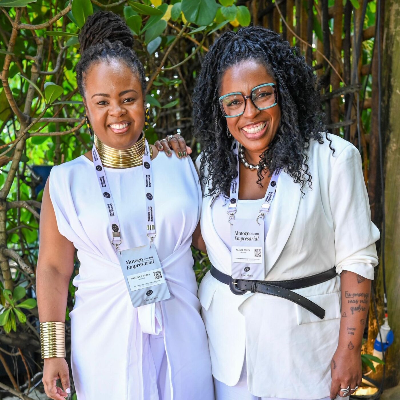 Danielle Pires e Najara Black, idealizadoras do Ciranda Preta, marcam presença no Almoço Empresarial do Alô Alô Bahia