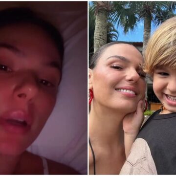 Isis Valverde se diverte ao descobrir apelido inusitado do filho: ‘Socorro’