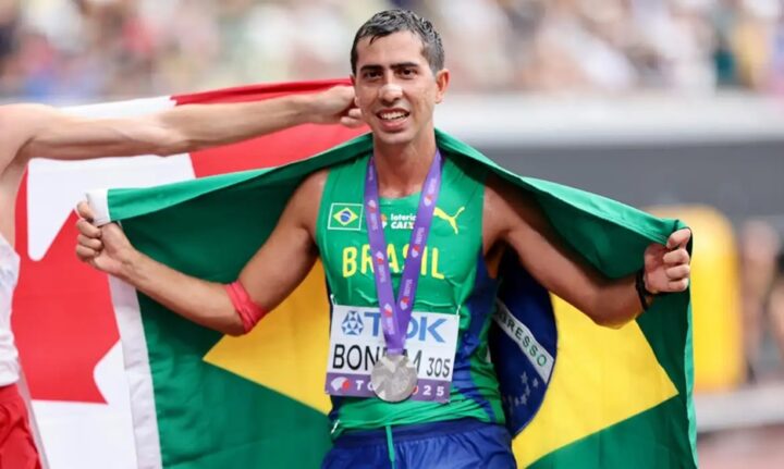 Caio Bonfim conquista prata na prova de 35 km do Mundial de Atletismo