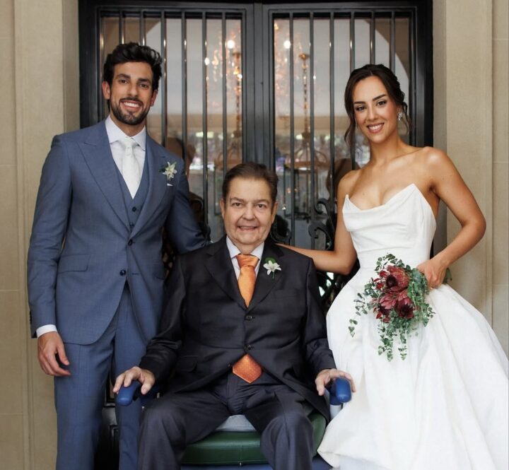 Julinho Casares abre álbum de fotos do casamento com Lara Silva, filha de Faustão