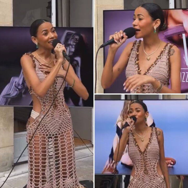 Cantora baiana Shel se apresenta na abertura da Paris Fashion Week