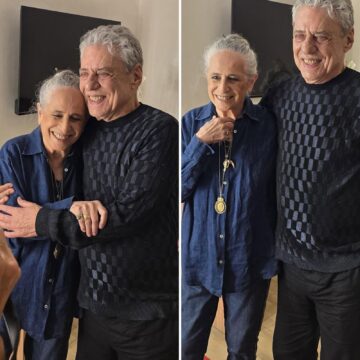 Chico Buarque assiste ao show de Maria Bethânia no Rio de Janeiro