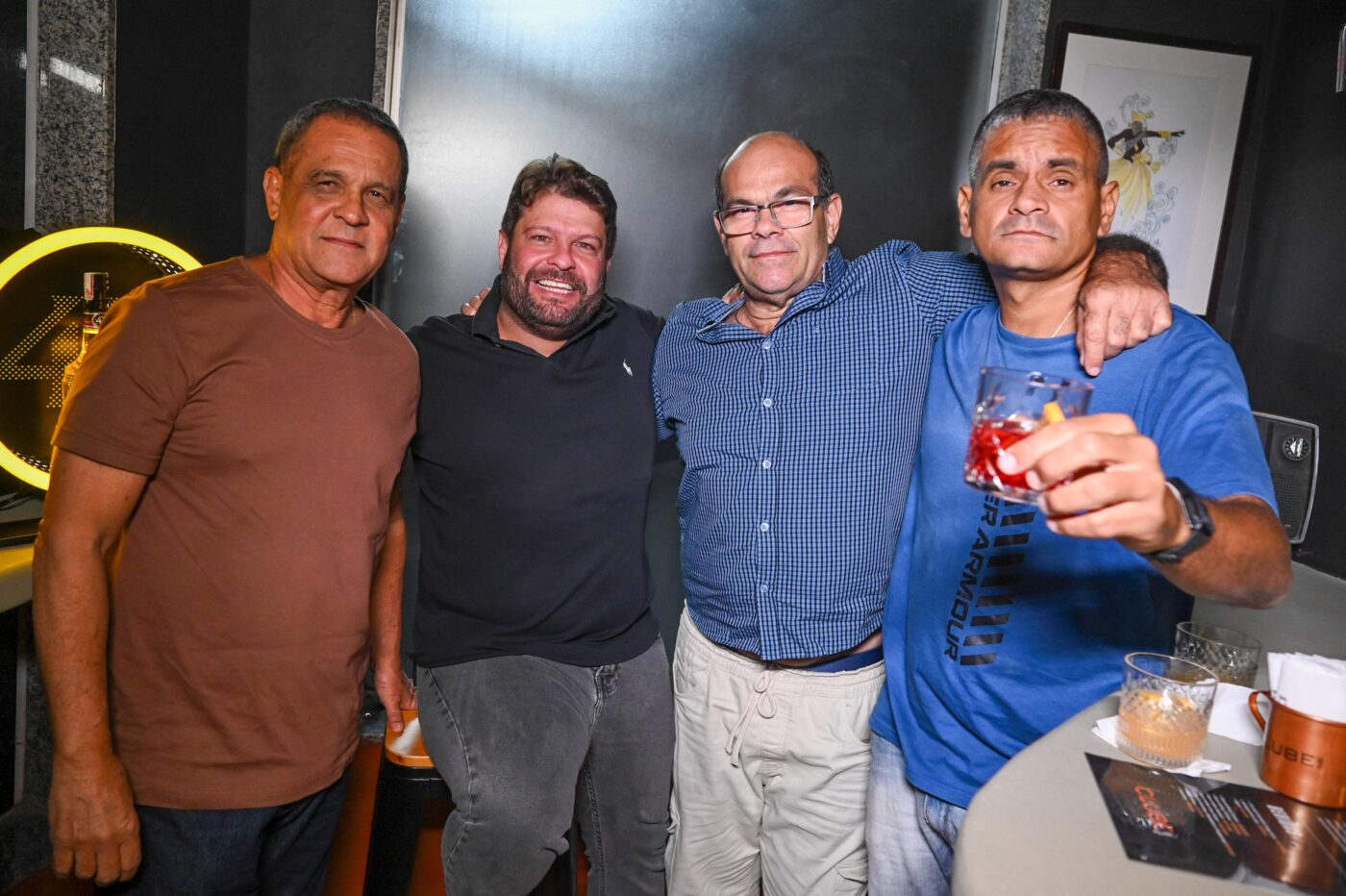 Augusto Oliveira, Rodrigo Kalil, Luís Alberto e Cristiano Baiano