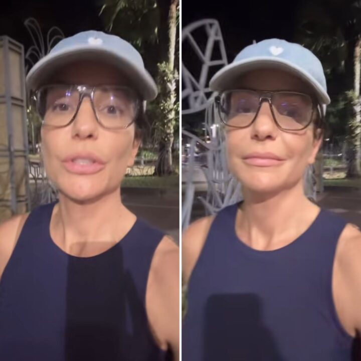 Ivete Sangalo caminha sozinha pelo Campo Grande e desabafa: ‘Espairecer a mente’