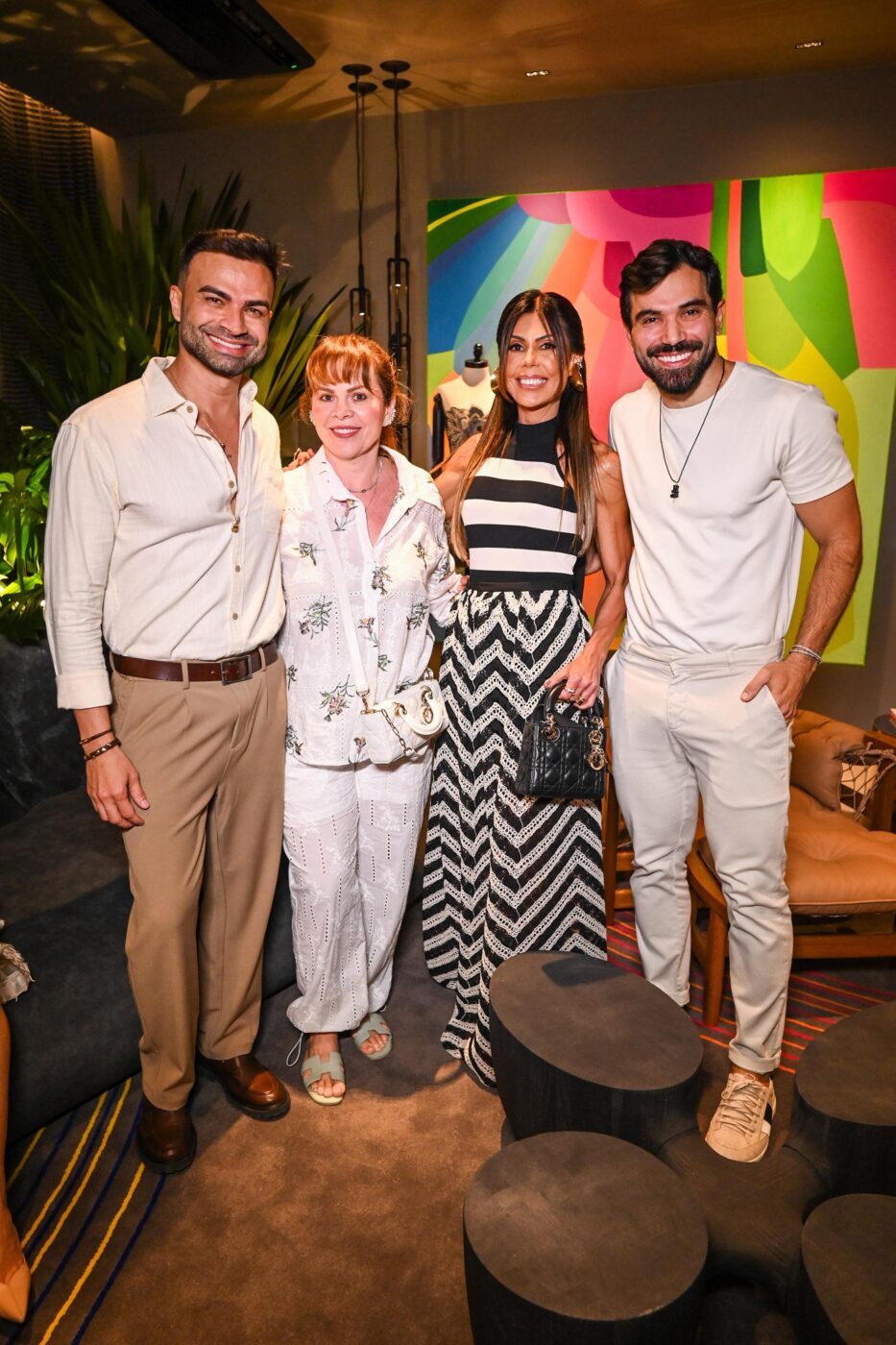 Flávio Moura, Maria Carneiro, Nara Pellicelli e Adriano da Mota