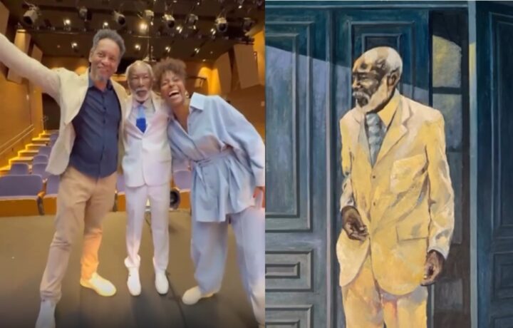 Maju Coutinho reconhece Clarindo Silva como personagem de quadro pintado pelo marido