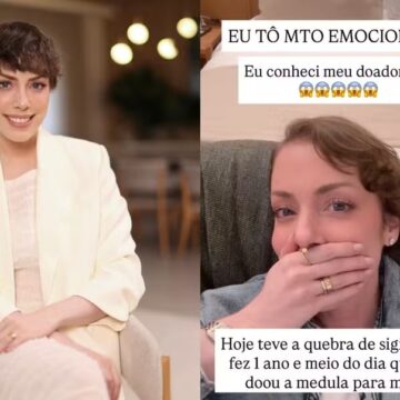 Fabiana Justus conhece doador de medula óssea após um ano e meio do transplante: ‘Emocionada’