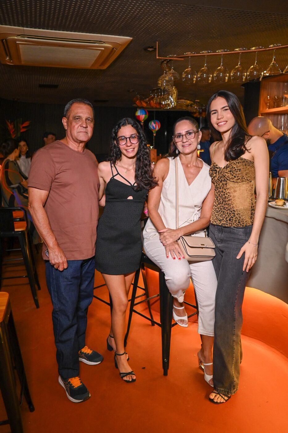 Augusto, Beatriz Oliveira, Simone Santos e Amanda Oliveira