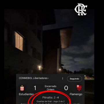 Flamengo ironiza foguetório do Estudiantes após a classificação. Veja post