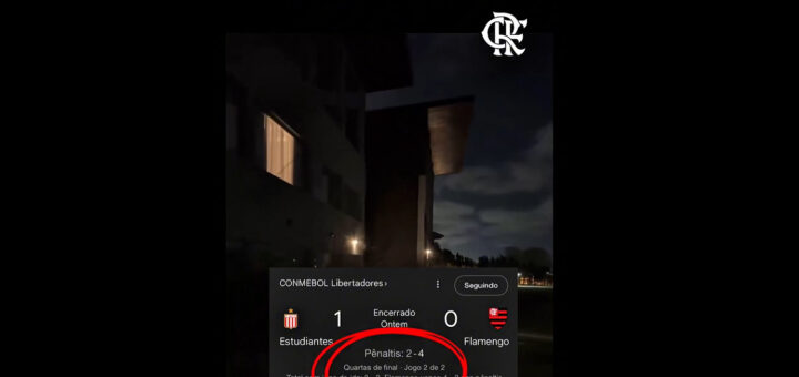 Flamengo ironiza foguetório do Estudiantes após a classificação. Veja post