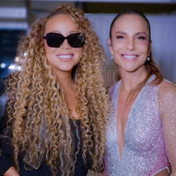 Ivete Sangalo visita camarim de Mariah Carey no The Town: ‘Minha melhor amiga’