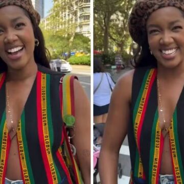 IZA aparece em perfil de moda dos EUA usando colete vintage do Olodum