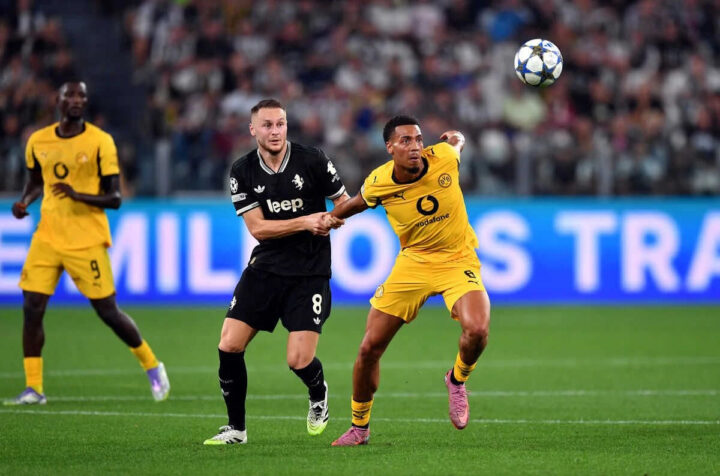 Juventus e Dortmund fazem jogo com 8 gols e empate nos acréscimos. Veja lances