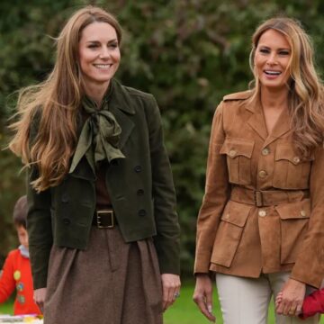 Kate Middleton e Melania Trump protagonizam encontro histórico nos jardins de Windsor