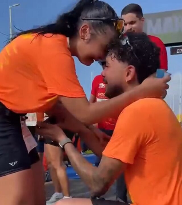 Amor na corrida: corredor pede namorada em casamento durante Maratona Salvador