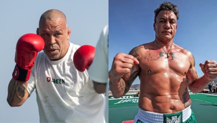 Popó e Wanderlei Silva treinam no topo de prédio no Rio antes da luta de sábado. Veja vídeo e fotos