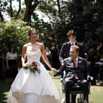 Filho caçula de Faustão compartilha novos registros do casamento da irmã Lara: “Mais que especial”