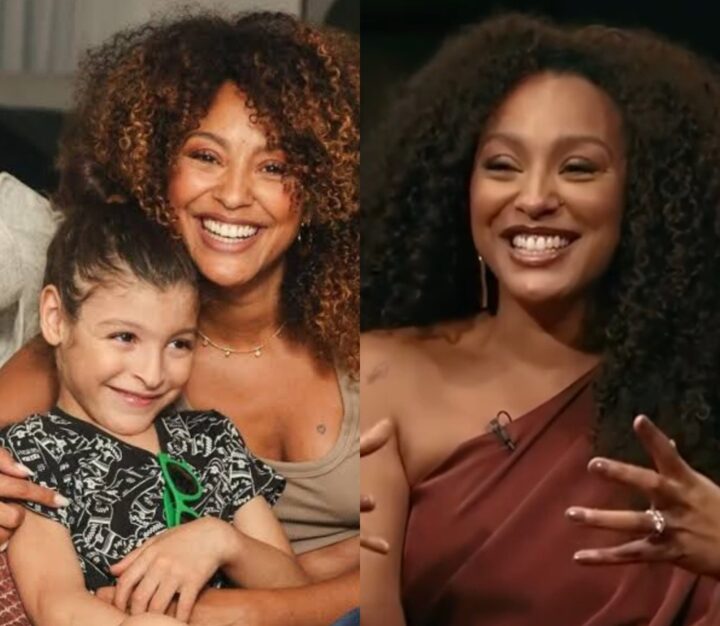 Sheron Menezzes diverte público ao contar história do nascimento do filho: ‘Pari minha sogra’