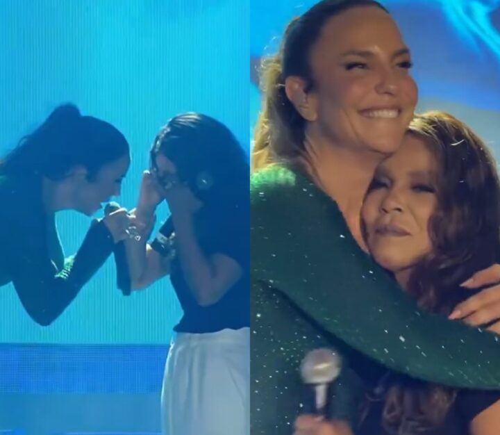 Silvana Aquino, do Calcinha Preta, chora ao cantar com Ivete Sangalo em festival; assista