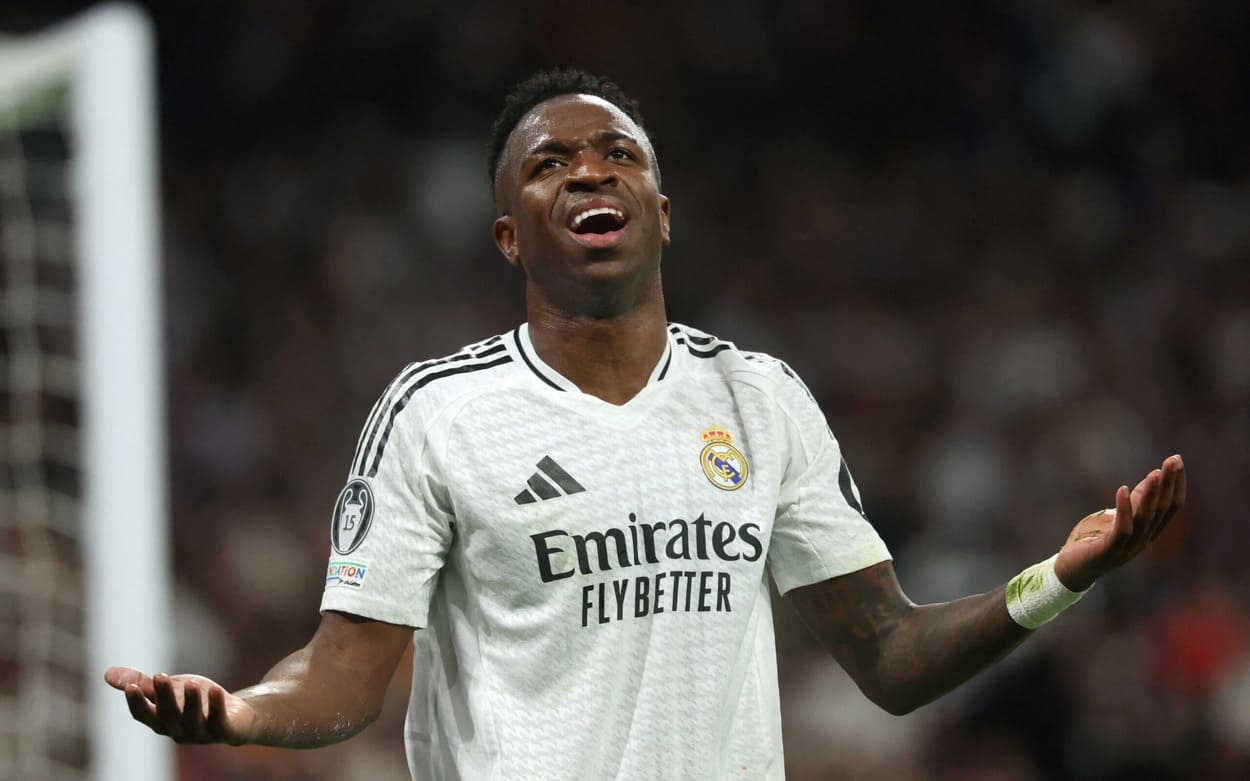 Vini Jr. é barrado na estreia do Real Madrid na Champions. Confira escalação