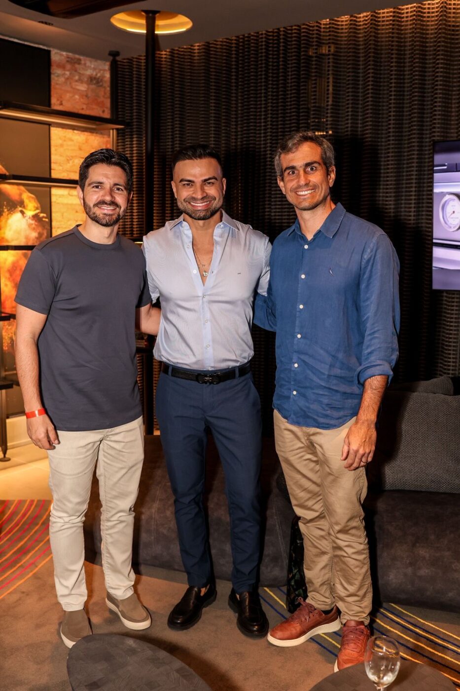 Marcel Martinez, Flávio Moura e Guilherme Gonzalez