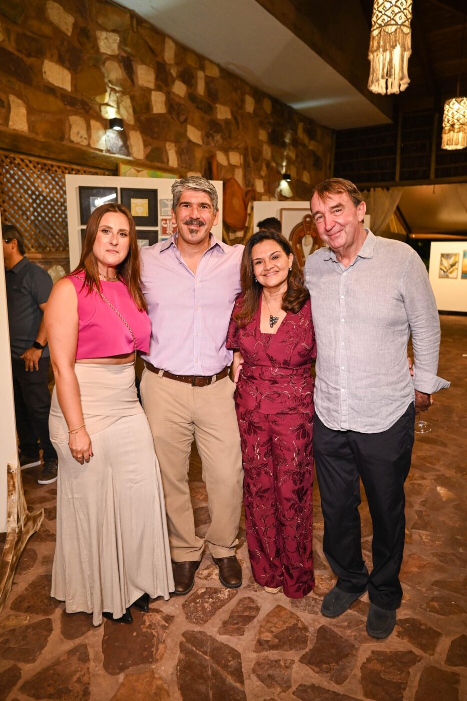 Renata Fonseca, Roberto Macedo, Raquel e Andreas Krattiger