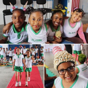 Alunos de escola em Feira de Santana soltam a criatividade no Dia do Cabelo Maluco; vem ver