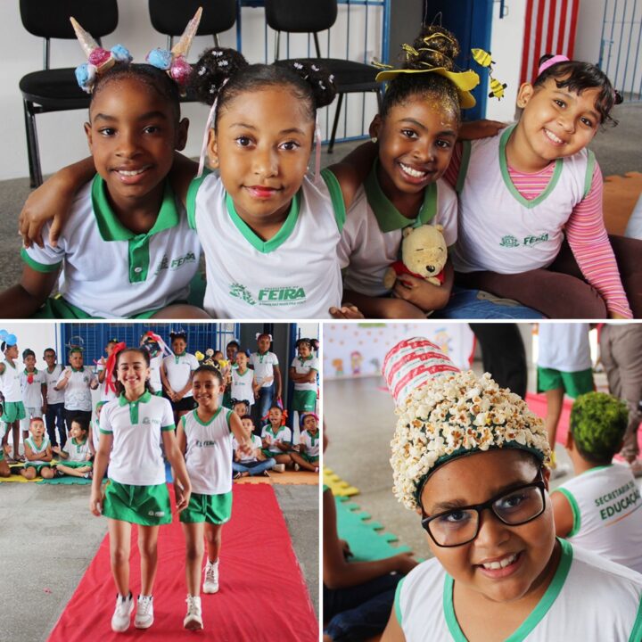 Alunos de escola em Feira de Santana soltam a criatividade no Dia do Cabelo Maluco; vem ver