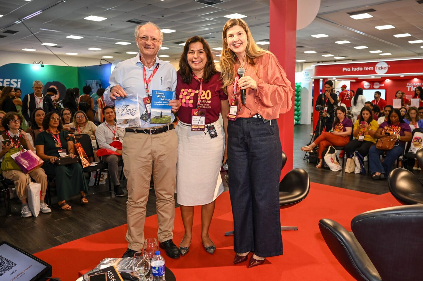 Alceu Roque Rech, Agda Lima e Renata Castello Branco