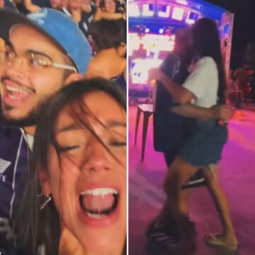 Francisco Gil se declara a Alane Dias em álbum de fotos de viagem a Belém do Pará