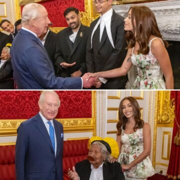 Anitta se encontra com Rei Charles III em evento sobre preservação ambiental, em Londres
