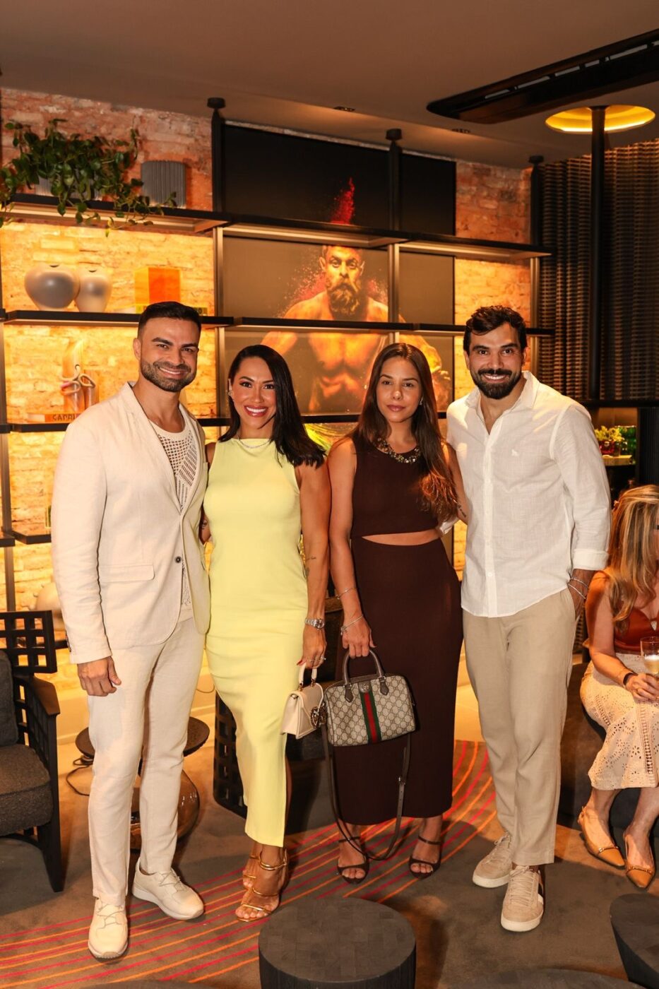 Flavio Moura, Luana Queiroz, Janaína Saback e Adriano da Mota