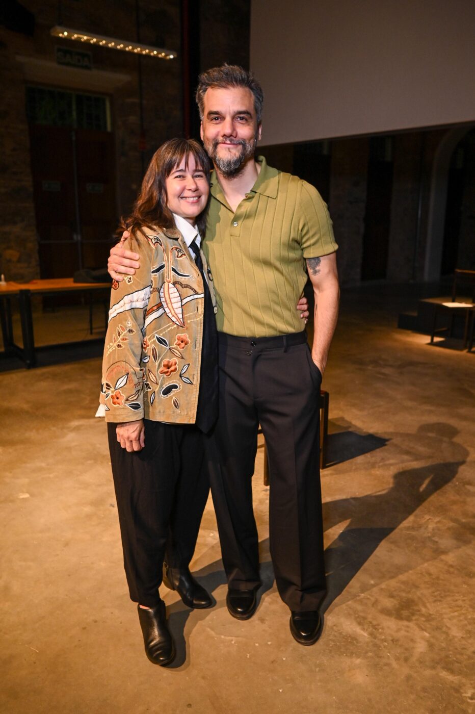 Sandra Delgado e Wagner Moura