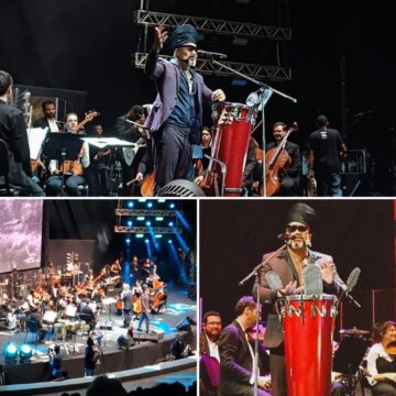 Carlinhos Brown e Orquestra Ouro Preto unem percussão afro-brasileira e sinfonia em show potente na Concha Acústica