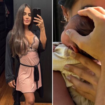 Carol Peixinho revela que perdeu 13 kg em 20 dias após nascimento do filho, Bento