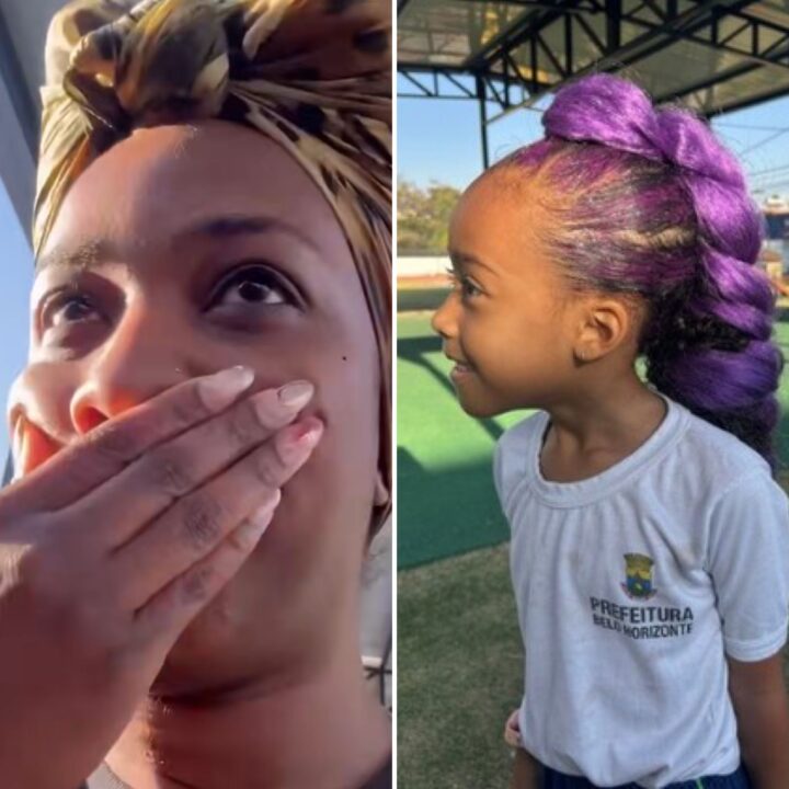 Cantora erra data do Dia do Cabelo Maluco da filha e diverte a web: ‘Mãe maluca’