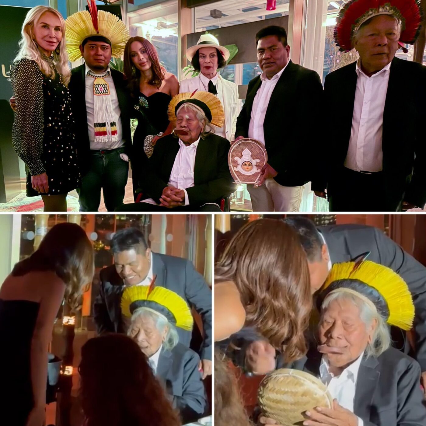 Anitta representa o Brasil em homenagem internacional ao Cacique Raoni, em Londres