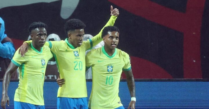 Trio de ataque brilha e Brasil goleia a Coreia por 5×0; veja melhores momentos